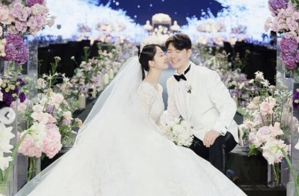 사진 = 박수홍과 아내 김다예 결혼식 사진 / 인스타그램